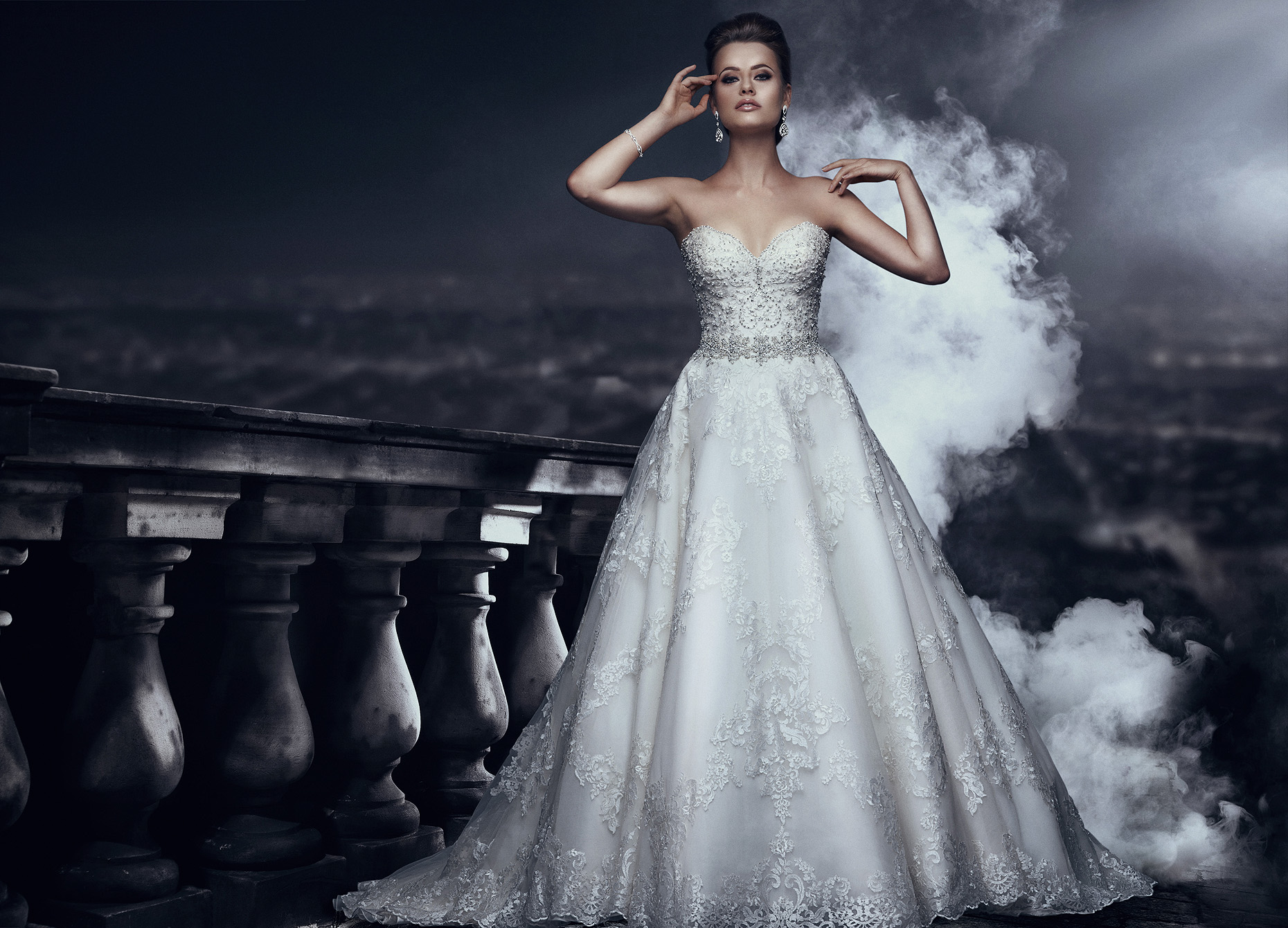 Bridal Fantasy Stone Wall